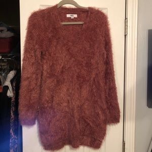 Dusty rose/ mauve fuzzy sweater